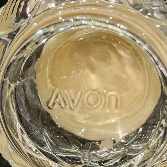 Vintage Avon Vanity Glass Jar with Silver Tone Metal Lid - Picture 4 of 8